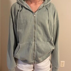 Brandy Melville Oversized Zip Up Hoodie
